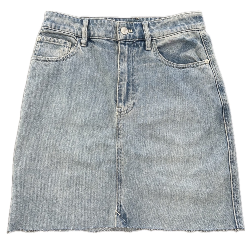 Free People Light Wash Denim Skirt